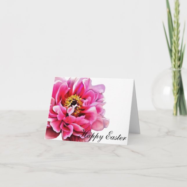 Carte de voeux de Pâques - Pony Rose (Devant)