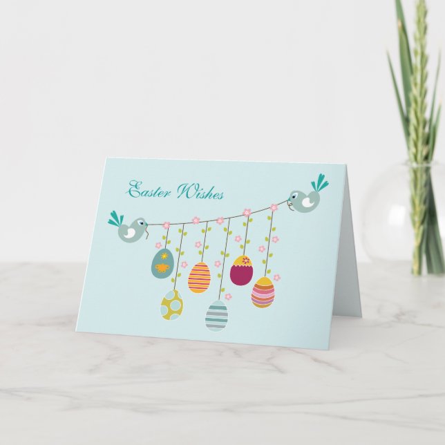 Carte de voeux de Pâques pour les oeufs (Devant)