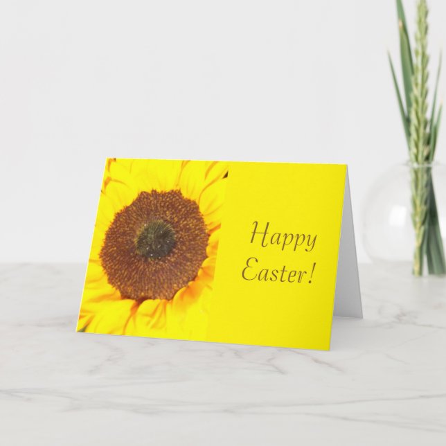 Carte de voeux de Pâques Sunflower (Devant)