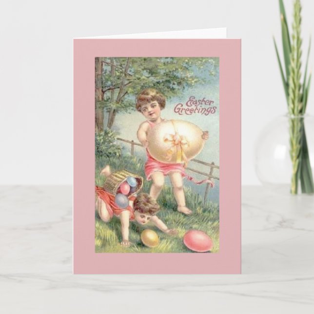 Carte de voeux de Pâques victorienne (Devant)