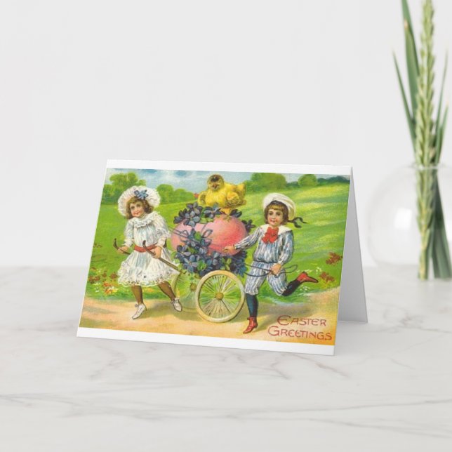 Carte de voeux de Pâques victorienne (Devant)