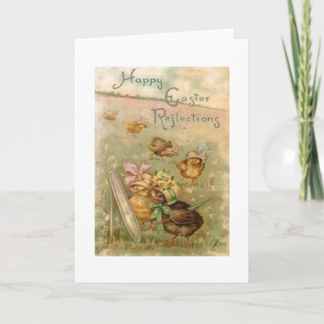 Carte de voeux de Pâques vintage (Devant)