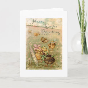 Carte de voeux de Pâques vintage