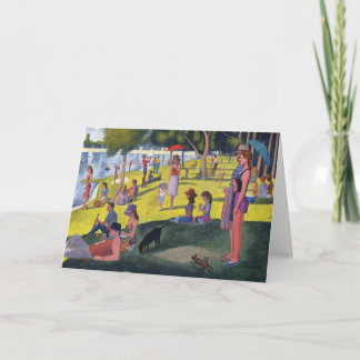 Carte de voeux de parodie de Seurat