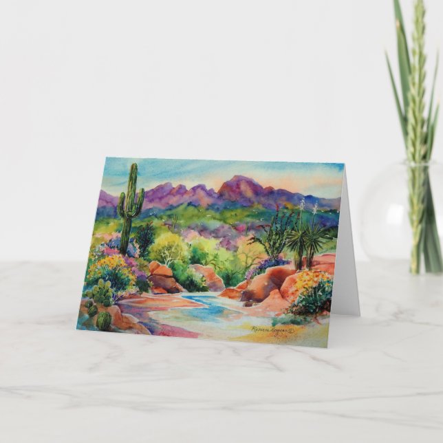 Carte de voeux de paysage de l'Arizona (Devant)