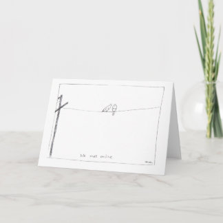 Carte de voeux de pigeons