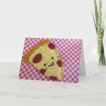 Carte de voeux de pizza