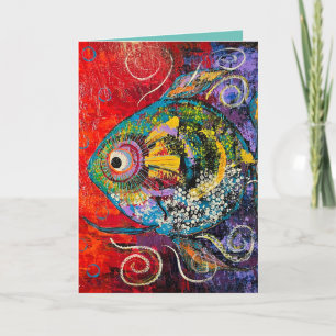 Carte de voeux de poisson
