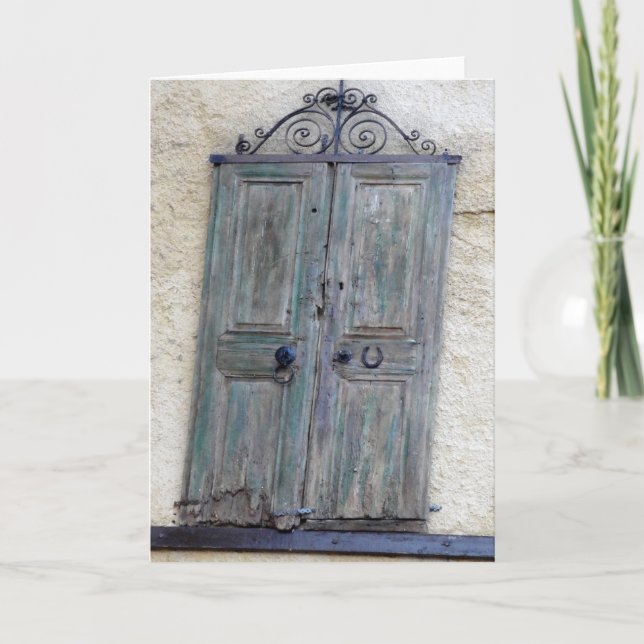Carte de voeux de porte grecque (Devant)