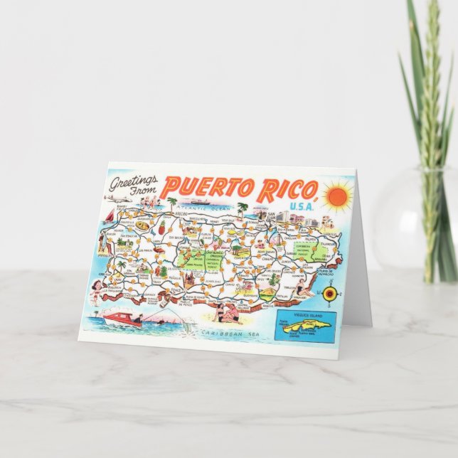 Carte de vœux de Porto Rico (Devant)