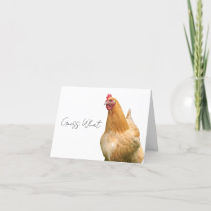 Carte de voeux de poulet