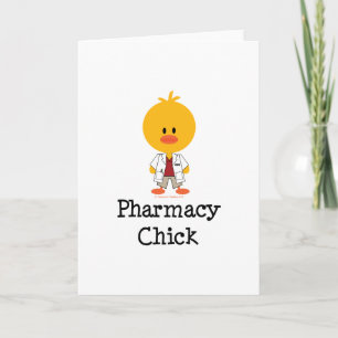 Carte de voeux de poussette en pharmacie