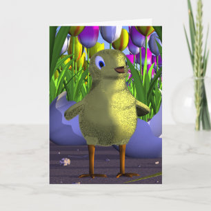 Carte de voeux de poussin