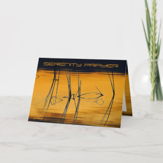 Carte de voeux de prière de sérénité