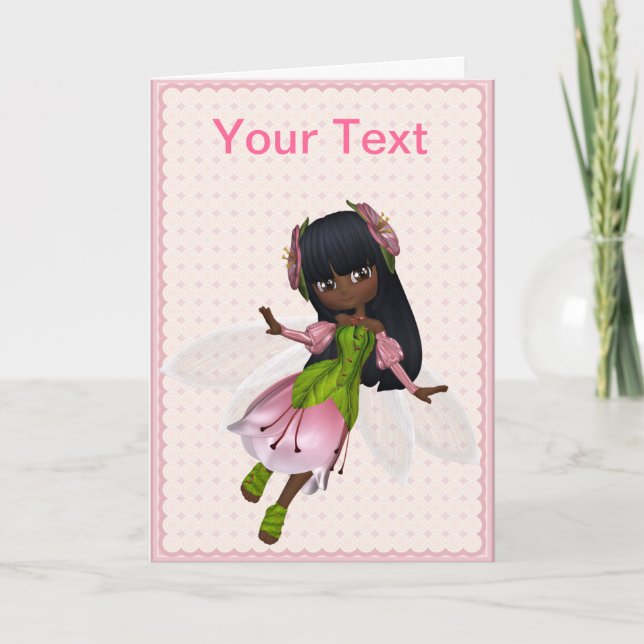 Carte de voeux de princesse d'Afro-américain (Devant)