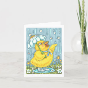 CARTE DE VŒUX DE PRINTEMPS AVRIL PLUIES APportent