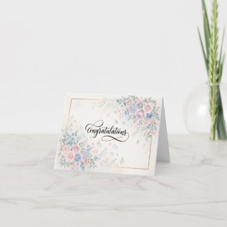 Carte de vœux de promotion florale