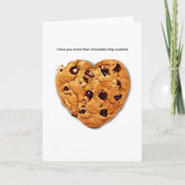 Carte de voeux de puce de chocolat Valentine (Devant)