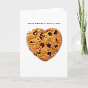 Carte de voeux de puce de chocolat Valentine