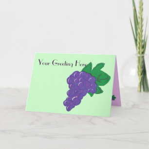 Carte de voeux de raisin