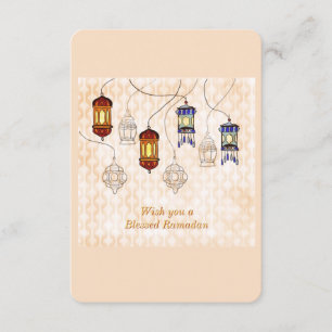 Carte de voeux de Ramadan Mubarak