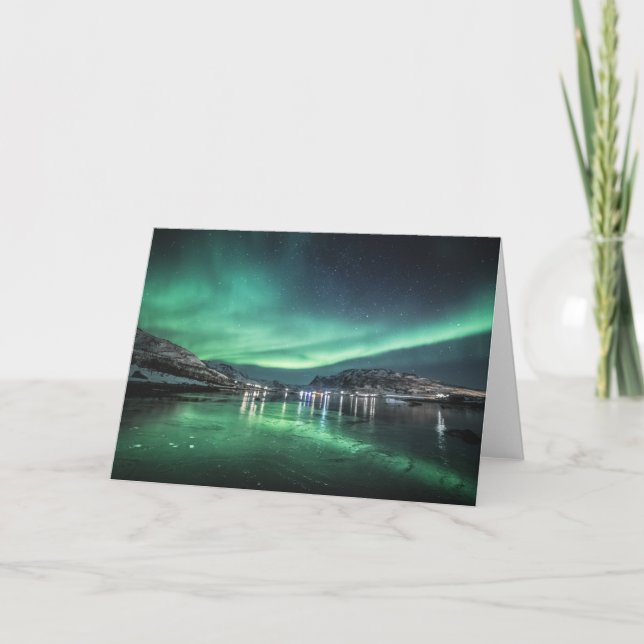 Carte de voeux de réflexion Aurora (Devant)