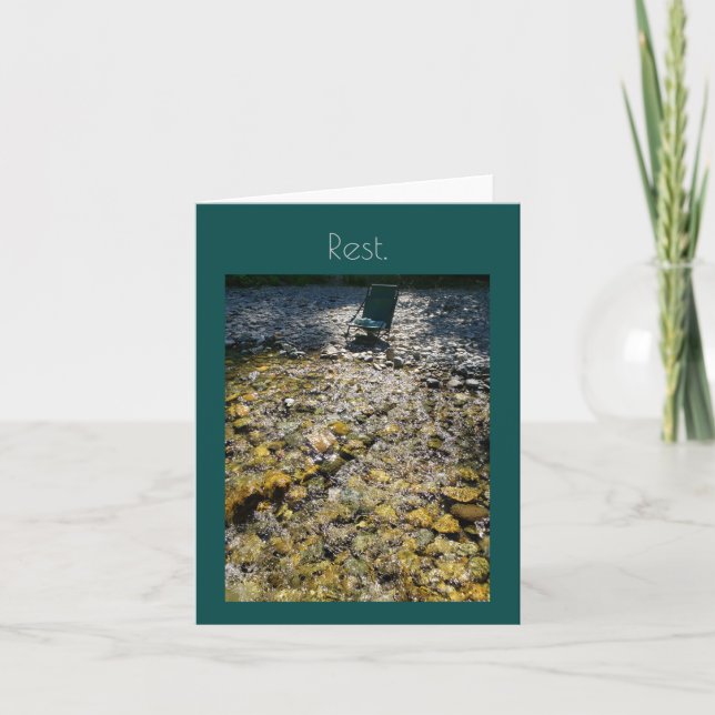 Carte de voeux de repos des invitations cool en fa (Devant)