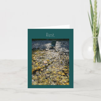 Carte de voeux de repos des invitations cool en fa