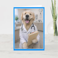 Carte de vœux de rétablissement Dogtor Dog Bones