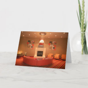 Carte de vœux de rétablissement "Hall d'hôtel"