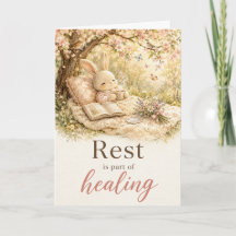 Carte de vœux de rétablissement - Le repos fait pa