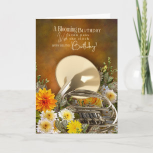 Carte de vœux de retard d'anniversaire sur le thèm