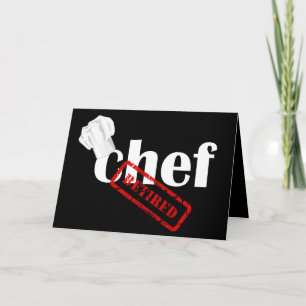 Carte de voeux de retraite du chef