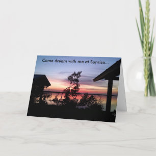 Carte de voeux de rêve Sunrises Nature