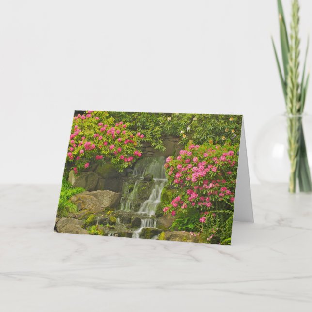 Carte de voeux de rhododendron (Devant)