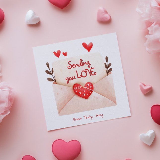 Carte de vœux de Saint-Valentin : Envoi d'amour (Créateur téléchargé)
