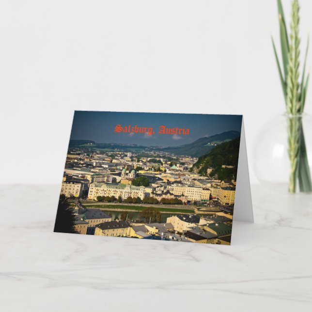 Carte de voeux de Salzbourg, Autriche (Devant)