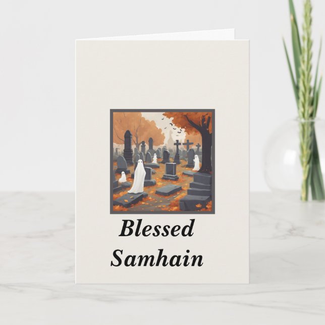 Carte de vœux de Samhain bénie (Devant)