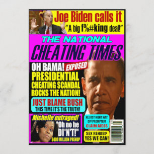 Carte de voeux de scandale d'Obama