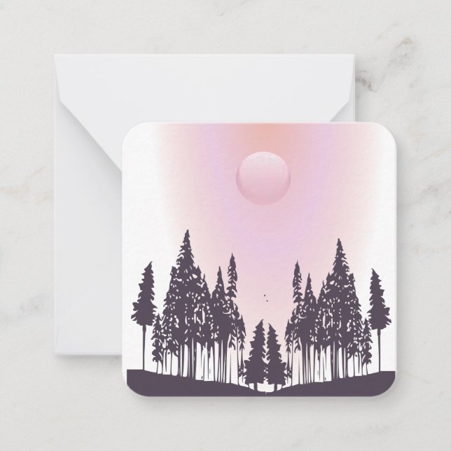 Carte de vœux de scène de nature (Devant)