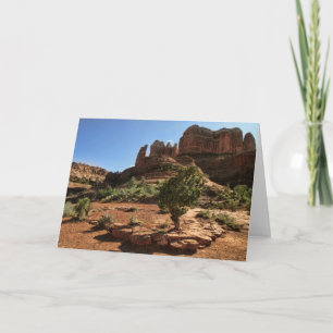 Carte de voeux de Sedona de roche de cathédrale
