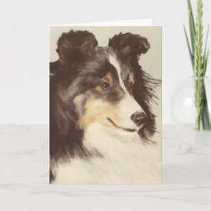 Carte de voeux de Sheltie