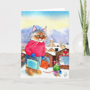 Carte de voeux de Shopaholics de Noël