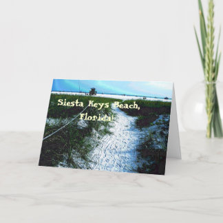 Carte de voeux de Siesta Keys Beach, Floride