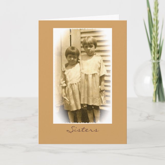 Carte de voeux de soeurs (Devant)