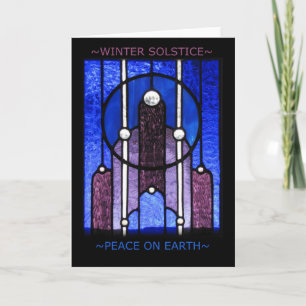 Carte de voeux de solstice d'hiver