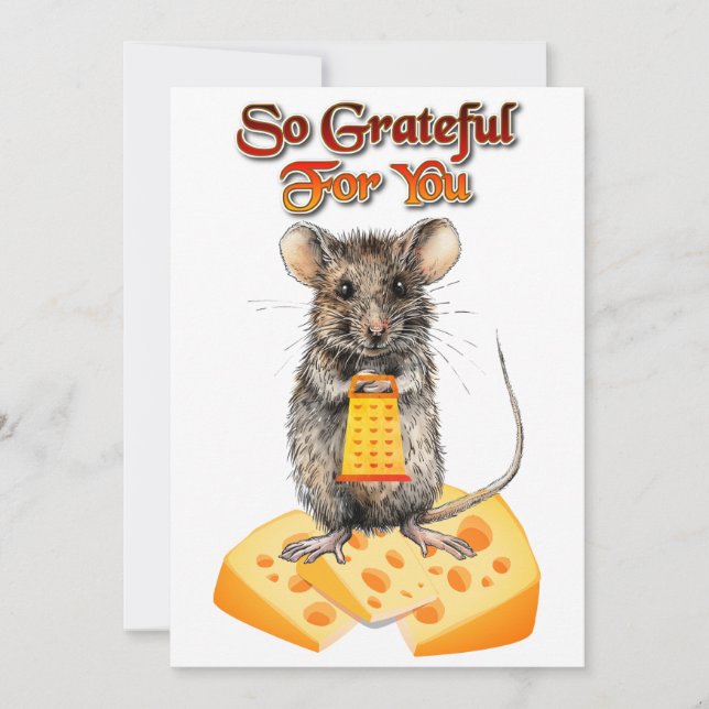 Carte de voeux de souris si gracieux pour vous (Devant)