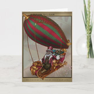 Carte de voeux de Steampunk Père Noël
