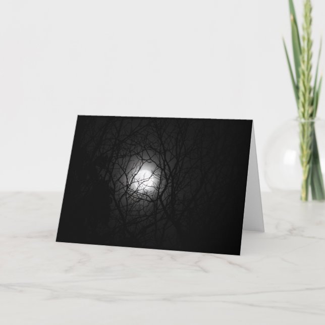 Carte de voeux de Supermoon, intérieur vide (Devant)