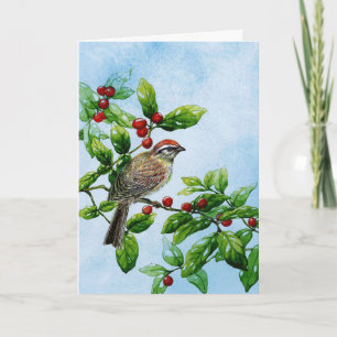 Carte de voeux de sympathie aux oiseaux de baie Ho